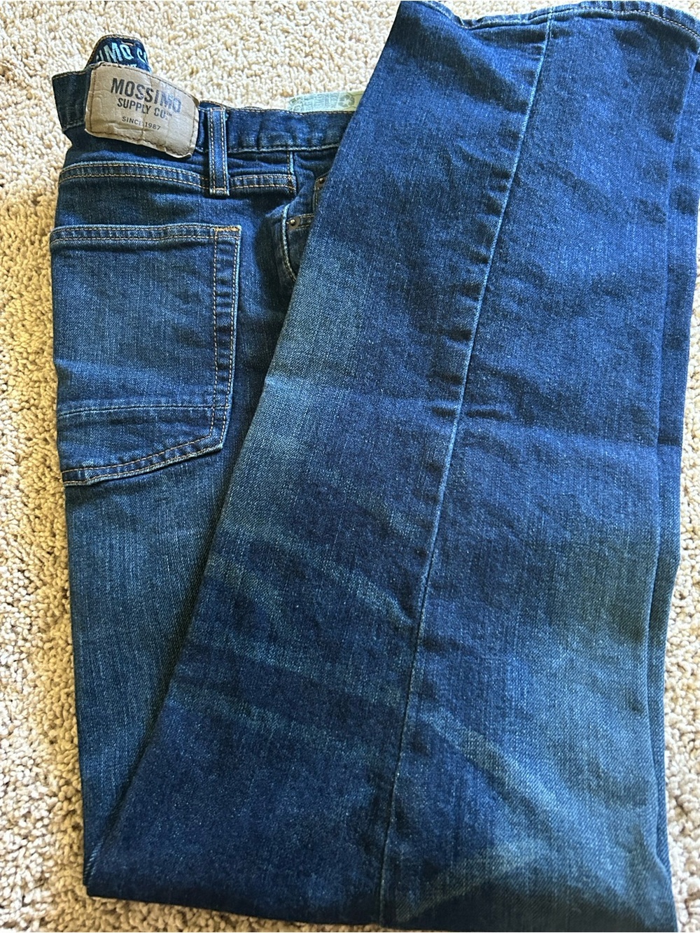 Mossimo Supply Co. Men's Dark Blue Straight Leg Jeans